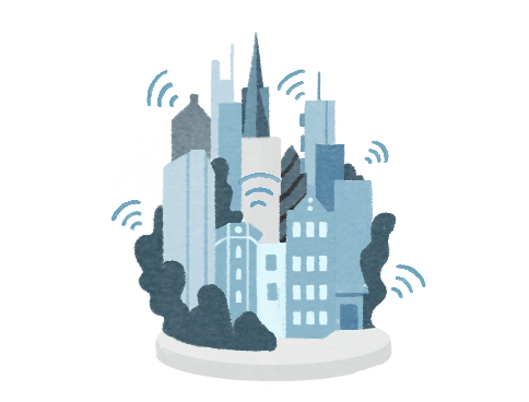 A city of connected sites — the three horizons of network platform expansion.